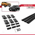 Dacia Duster 2 (HM) 2018-2024 Arası ile Uyumlu FLY Model Ara Atkı Tavan Barı Siyah 3 Adet