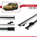 Volvo XC70 1998-2000 Arası ile Uyumlu BASIC Model Ara Atkı Tavan Barı Gri 2 Adet
