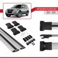 Mitsubishi Pajero (V80) 2007-2022 Arası ile Uyumlu FLY Model Ara Atkı Tavan Barı Gri 2 Adet
