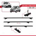 Ford Transit/Tourneo Courier Pre-Facelift 2014-2017 Arası ile Uyumlu BASIC Model Ara Atkı Tavan Barı Siyah 2 Adet
