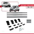 Ford Transit/Tourneo Courier Pre-Facelift 2014-2017 Arası ile Uyumlu BASIC Model Ara Atkı Tavan Barı Gri 2 Adet