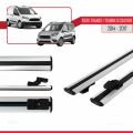 Ford Transit/Tourneo Courier Pre-Facelift 2014-2017 Arası ile Uyumlu BASIC Model Ara Atkı Tavan Barı Gri 2 Adet
