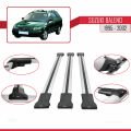 Suzuki Baleno 1995-2002 Arası ile Uyumlu FLY Model Ara Atkı Tavan Barı Gri 3 Adet