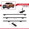 Ford Ranger (P375) 2011-2022 Arası ile Uyumlu BASIC Model Ara Atkı Tavan Barı Siyah 2 Adet