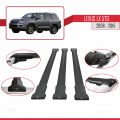 Lexus LX 570 2008-2015 Arası ile Uyumlu FLY Model Ara Atkı Tavan Barı Siyah 3 Adet