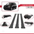 Ssangyong Korando 3 (C200) 2010-2019 Arası ile Uyumlu FLY Model Ara Atkı Tavan Barı Siyah 3 Adet