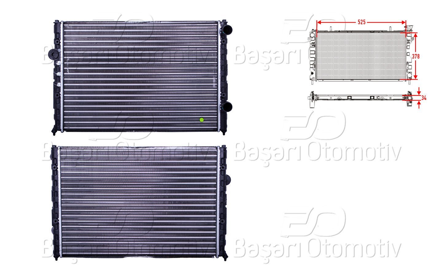 Volkswagen Passat CC 2008-2016 Uyumlu Su Radyatörü Manuel Şanzıman