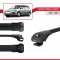 Toyota Corolla 9 (E120) SW 2000-2006 Arası ile Uyumlu ACE-1 Ara Atkı Tavan Barı Siyah 3 Adet