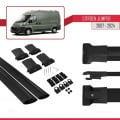 Citroen Jumper 2 2007 ve Sonrası ile Uyumlu FLY Model Ara Atkı Tavan Barı Siyah 2 Adet