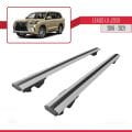 Lexus LX 3 (J200) 2016-2021 Arası ile Uyumlu HOOK Model Ara Atkı Tavan Barı Gri 2 Adet