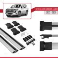 Toyota Land Cruiser (J300) 2022 ve Sonrası ile Uyumlu FLY Model Ara Atkı Tavan Barı Gri 2 Adet