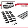 Dacia Logan 2 MCV (K52) 2013-2020 Arası ile Uyumlu FLY Model Ara Atkı Tavan Barı Gri 3 Adet