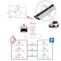 Dacia Dokker (K67) 2012-2024 Arası ile Uyumlu FLY Model Ara Atkı Tavan Barı Gri 3 Adet