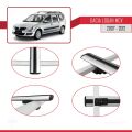 Dacia Logan 2 MCV (K52) 2007-2012 Arası ile Uyumlu BASIC Model Ara Atkı Tavan Barı Gri 3 Adet