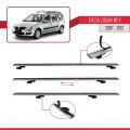 Dacia Logan 2 MCV (K52) 2007-2012 Arası ile Uyumlu BASIC Model Ara Atkı Tavan Barı Gri 3 Adet