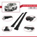 Toyota Land Cruiser V8 (J200) 2008-2021 Arası ile Uyumlu FLY Model Ara Atkı Tavan Barı Siyah 2 Adet