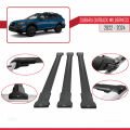 Subaru Outback Wilderness 2022-2024 Arası ile Uyumlu FLY Model Ara Atkı Tavan Barı Siyah 3 Adet
