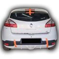 Renault Megane 3 Uyumlu  Arka Tampon Eki Boyasız
