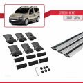Citroen Nemo 3 (225) 2008-2017 Arası ile Uyumlu FLY Model Ara Atkı Tavan Barı Gri 3 Adet