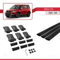 Skoda Yeti 2009-2017 Arası ile Uyumlu FLY Model Ara Atkı Tavan Barı Siyah 3 Adet