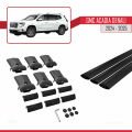 GMC Acadia Denali 2024-2025 Arası ile Uyumlu FLY Model Ara Atkı Tavan Barı Siyah 3 Adet