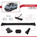 Nissan Primastar 2001-2014 Arası ile Uyumlu FLY Model Ara Atkı Tavan Barı Siyah 2 Adet