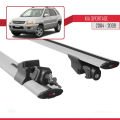 Kia Sportage 2 (JE) 2004-2009 Arası ile Uyumlu HOOK Model Ara Atkı Tavan Barı Gri 2 Adet