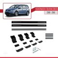 Volkswagen Touran Cross Post-Facelift 2010-2015 Arası ile Uyumlu BASIC Model Ara Atkı Tavan Barı Siyah 2 Adet
