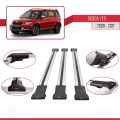 Skoda Yeti 2009-2017 Arası ile Uyumlu FLY Model Ara Atkı Tavan Barı Gri 3 Adet