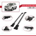 Toyota Land Cruiser V8 (J200) 2008-2021 Arası ile Uyumlu FLY Model Ara Atkı Tavan Barı Gri 2 Adet