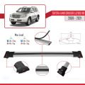 Toyota Land Cruiser V8 (J200) 2008-2021 Arası ile Uyumlu FLY Model Ara Atkı Tavan Barı Gri 2 Adet
