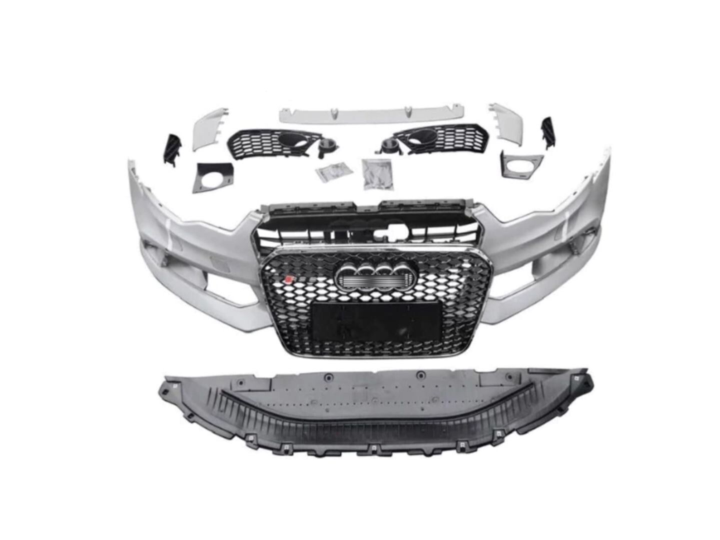 Audi A6 2012-2014 Rs6 Ön Tampon Panjur Seti Krom Çerçeve