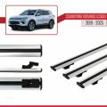 Ssangyong Korando 4 (C300) 2019 ve Sonrası ile Uyumlu BASIC Model Ara Atkı Tavan Barı Gri 3 Adet