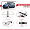 Volkswagen Touran Cross Post-Facelift 2010-2015 Arası ile Uyumlu BASIC Model Ara Atkı Tavan Barı Gri 2 Adet