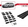 Skoda Superb 3 (3V) Combi Pre-Facelift 2015-2019 Arası ile Uyumlu FLY Model Ara Atkı Tavan Barı Siyah 3 Adet