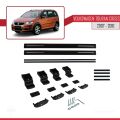 Volkswagen Touran Cross Pre-Facelift 2007-2010 Arası ile Uyumlu BASIC Model Ara Atkı Tavan Barı Siyah 2 Adet
