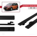 Volkswagen Touran Cross Pre-Facelift 2007-2010 Arası ile Uyumlu BASIC Model Ara Atkı Tavan Barı Siyah 2 Adet