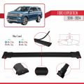 Ford Expedition 2018-2024 Arası ile Uyumlu FLY Model Ara Atkı Tavan Barı Siyah 3 Adet