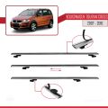 Volkswagen Touran Cross Pre-Facelift 2007-2010 Arası ile Uyumlu BASIC Model Ara Atkı Tavan Barı Gri 2 Adet