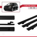 Ssangyong Korando 3 (C200) 2010-2019 Arası ile Uyumlu BASIC Model Ara Atkı Tavan Barı Siyah 3 Adet