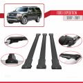 Ford Expedition 2007-2017 Arası ile Uyumlu FLY Model Ara Atkı Tavan Barı Siyah 3 Adet