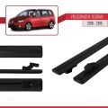 Volkswagen Touran (1T) Post-Facelift 2010-2015 Arası ile Uyumlu BASIC Model Ara Atkı Tavan Barı Siyah 2 Adet