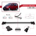 Mercedes Vaneo (W414) 2002-2005 Arası ile Uyumlu FLY Model Ara Atkı Tavan Barı Gri 2 Adet