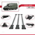 Citroen Jumper 2 2007 ve Sonrası ile Uyumlu FLY Model Ara Atkı Tavan Barı Gri 3 Adet