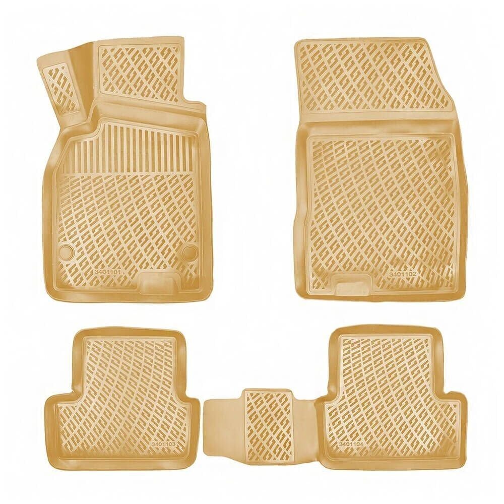 Audi A4 B5 1995-2001 Uyumlu Yedek Parça Rizline 3D Paspas Bej Rengi