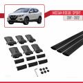 Nissan Rogue Sport 2017-2022 Arası ile Uyumlu FLY Model Ara Atkı Tavan Barı Siyah 3 Adet