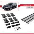 Citroen C5 II Tourer 2008-2018 Arası ile Uyumlu FLY Model Ara Atkı Tavan Barı Gri 3 Adet