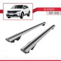 Kia Sorento 4 (MQ4) 2021 ve Sonrası ile Uyumlu HOOK Model Ara Atkı Tavan Barı Gri 2 Adet