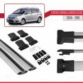 Toyota Corolla Verso 2 (AR10) 2004-2010 Arası ile Uyumlu FLY Model Ara Atkı Tavan Barı Gri 2 Adet