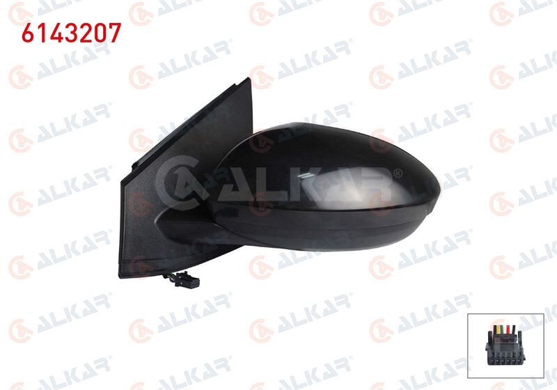 DIS DIKIZ AYNASI SOL ELEKTRIKLI ISITMALI ASTARLI 5 PIN DACIA SANDEROSTEPWAY II (B8_) 2021-  JOGGER 2022-  LOGAN III 2021- ALK-6143207